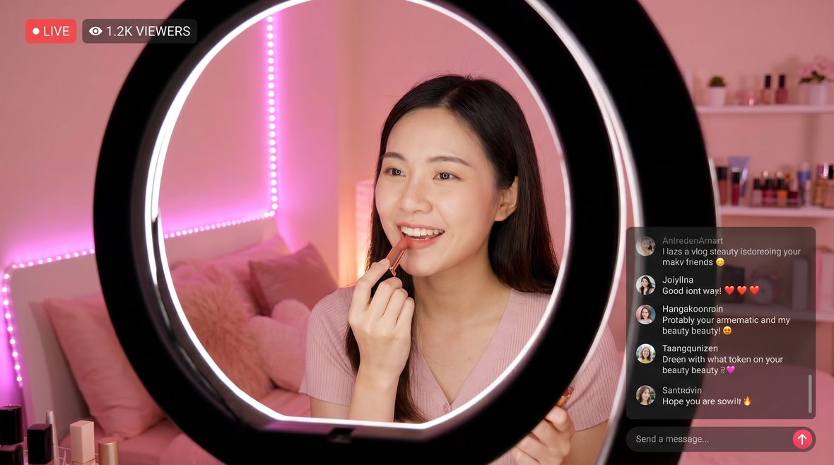 黄色仓库美妆vlog视频